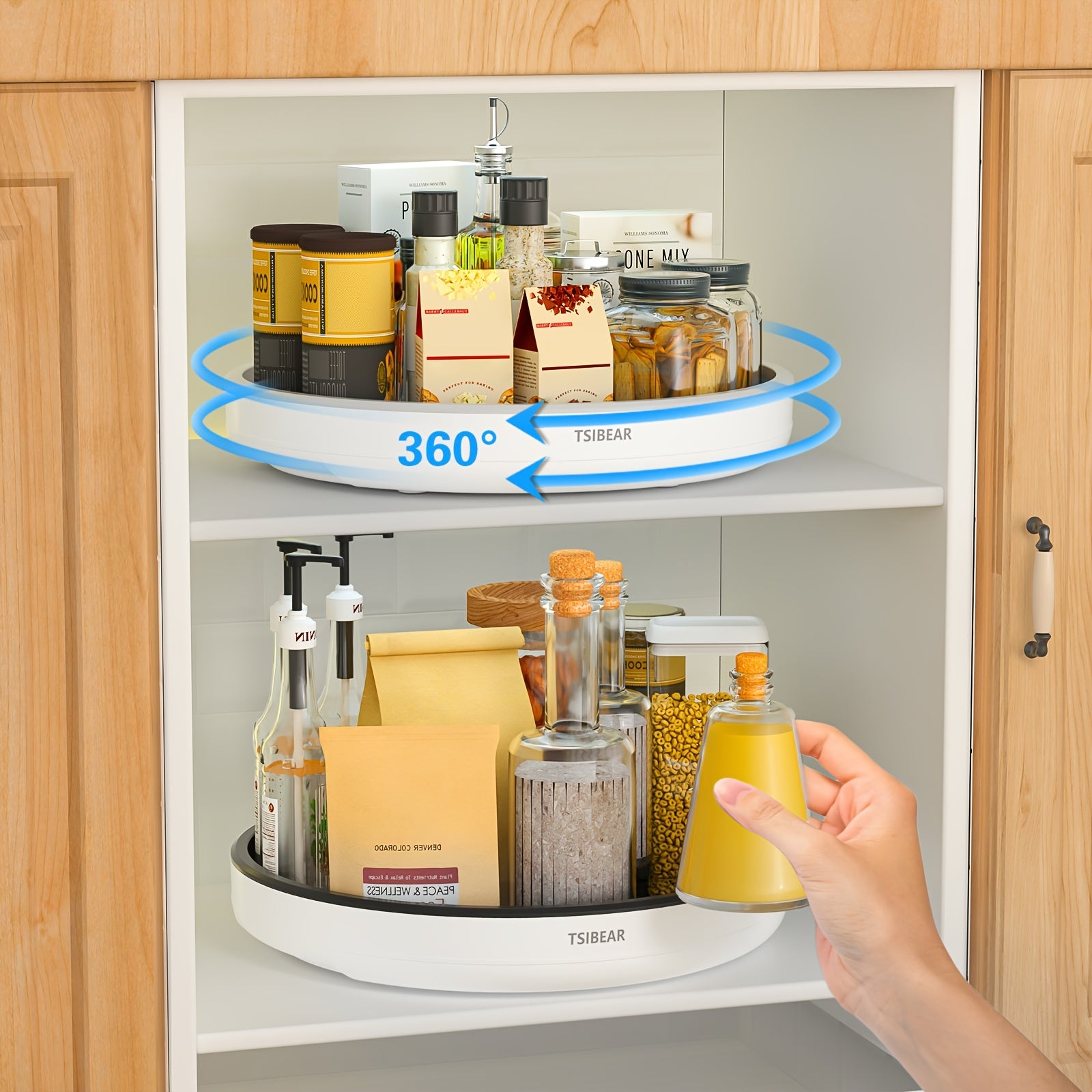 HomeSpin360™ – Bandeja Giratória Antiderrapante