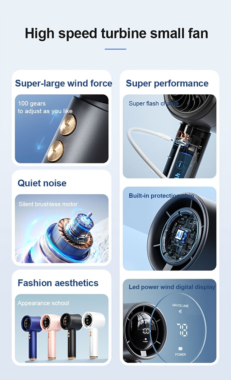 FreshGo™– Mini Ventoinha Portátil Recarregável