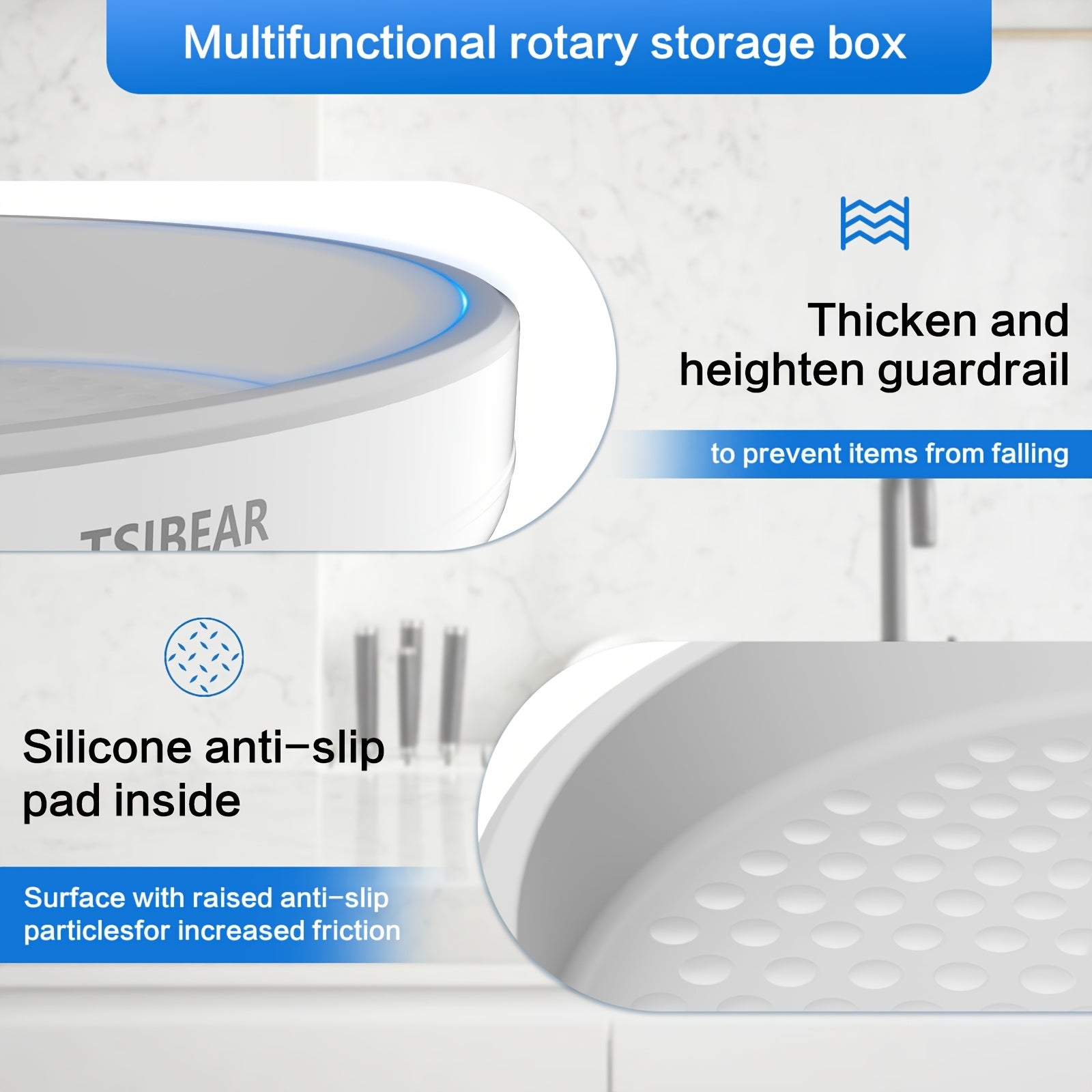 HomeSpin360™ – Bandeja Giratória Antiderrapante