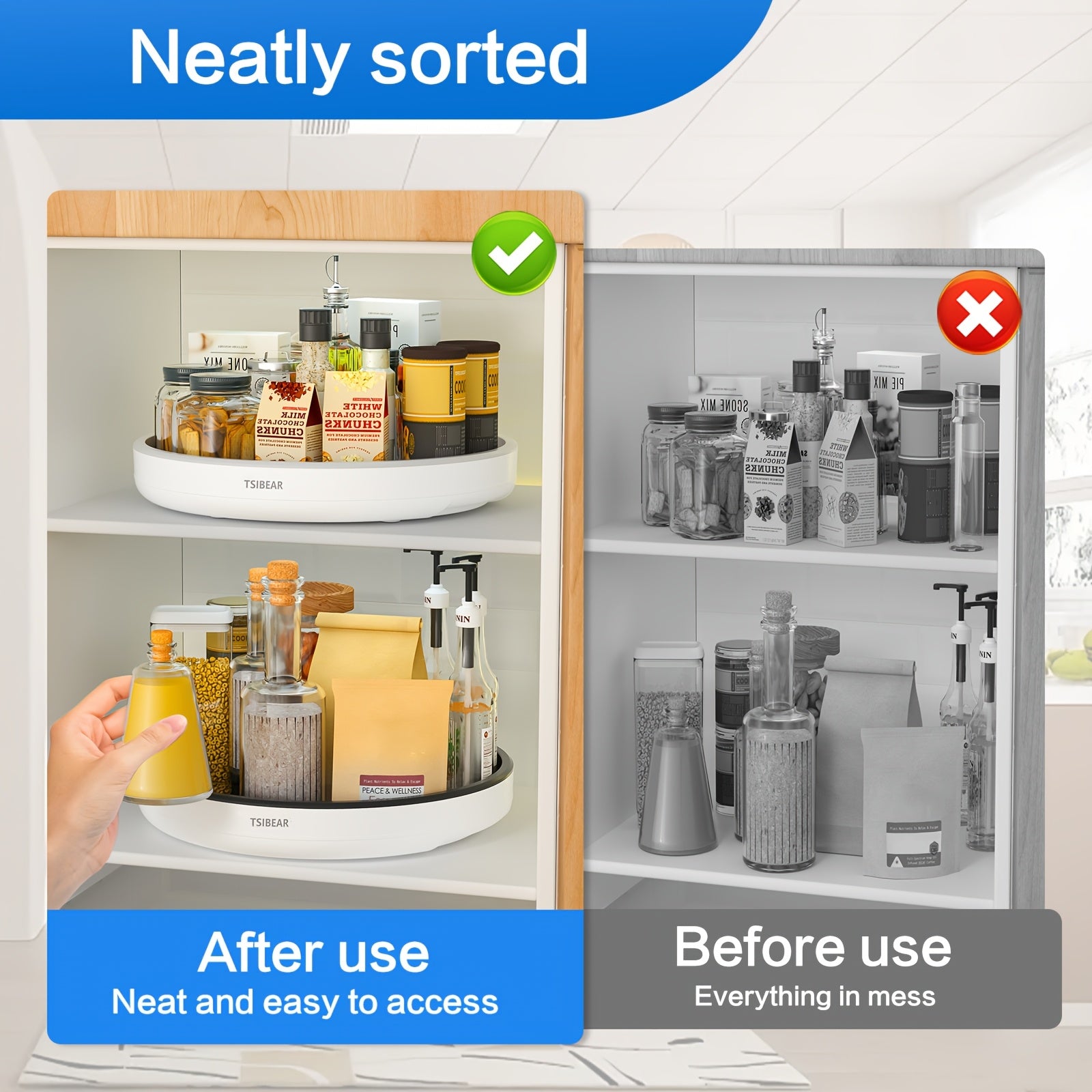 HomeSpin360™ – Bandeja Giratória Antiderrapante