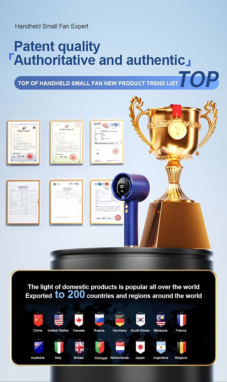 FreshGo™– Mini Ventoinha Portátil Recarregável