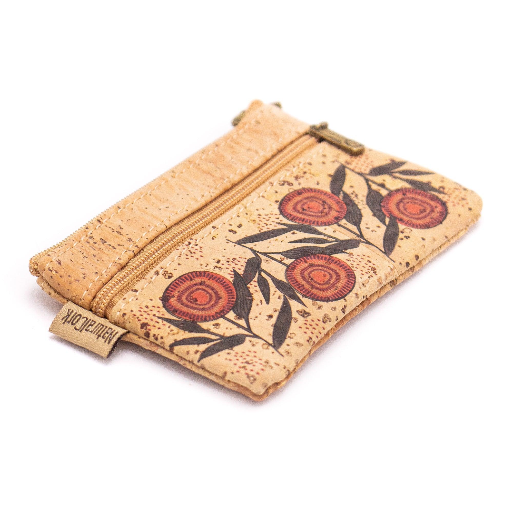 Quirky & Compact: 5 Pack Camellia Cork Mini Pouch-4