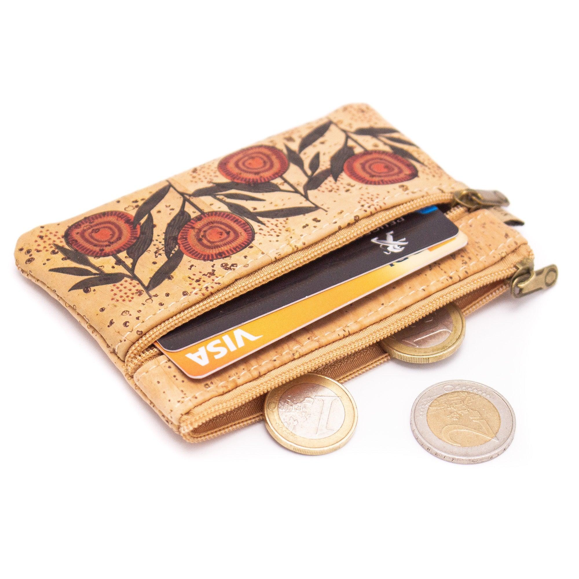 Quirky & Compact: 5 Pack Camellia Cork Mini Pouch-0