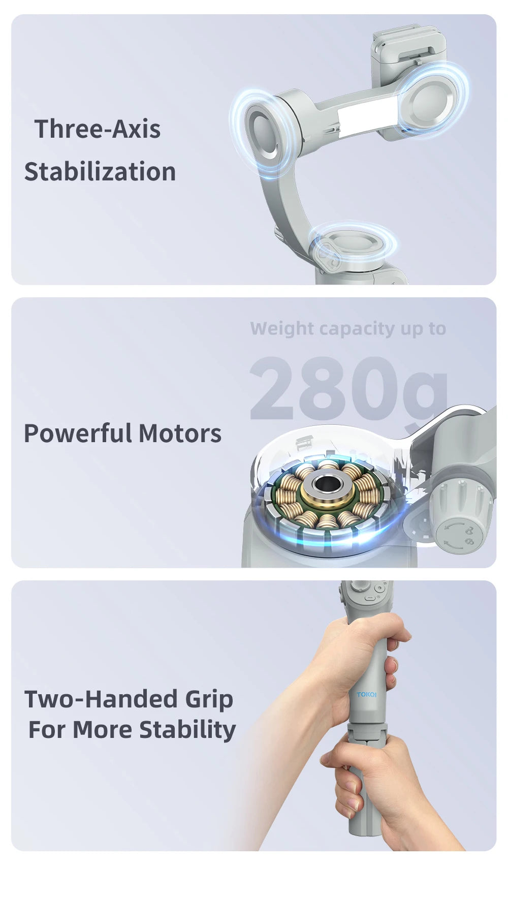 Handheld Gimbal Stabilizer Selfie Tripod with Fill Light for Smartphone 3-Axis Anti Shake Gimbal Foldable for Xiaomi iPhone