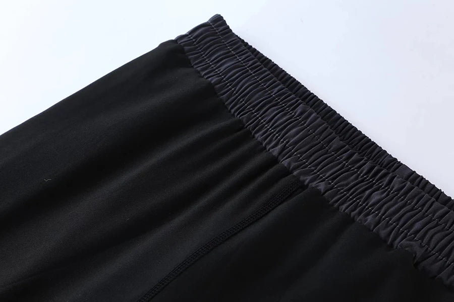Men Tight Sport 2 In 1 Cropped Pants 2024 Summer Elastic Quick-dry Compression Workout Training Exercise Running Sports Shorts