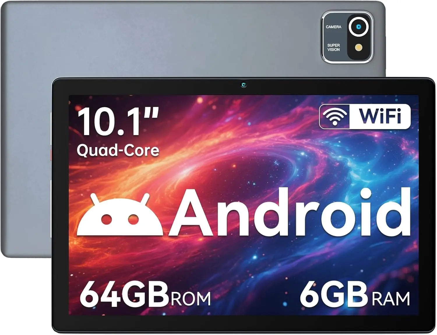 URAO MB1001 Android 13 Tablet 10 Inch 6GB RAM + 64GB ROM 128GB Expandable 5000mAh IPS Display 5G WiFi Dual Camera Tablet PC Gift