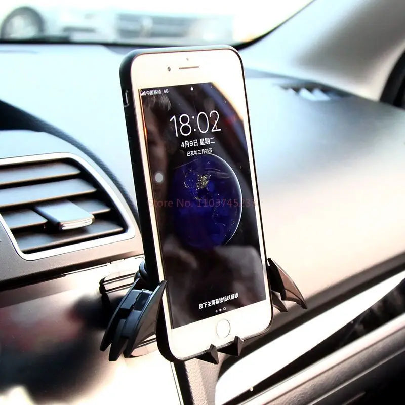 hot Arrival Batman Gravity Buckle Type Car Phone Holders Air Outlet Navigation Support Frame Suitable For All 4-6.5 Inch Device