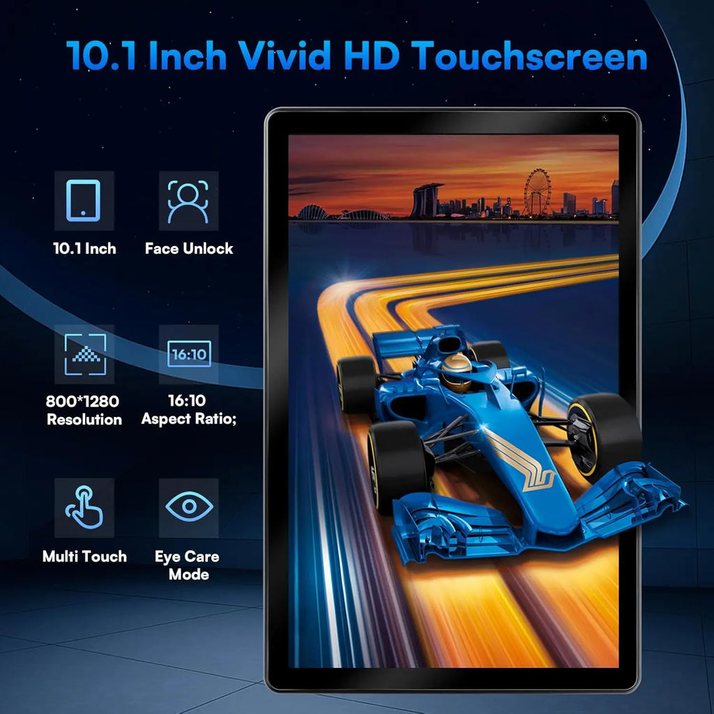 URAO C109L 10 Inch Tablets Android 15 A523 Octa Core Tablet 24GB+128GB 1 TB Expansion WiFi 6 5MP+8MP Camera Keyboard Mouse Set