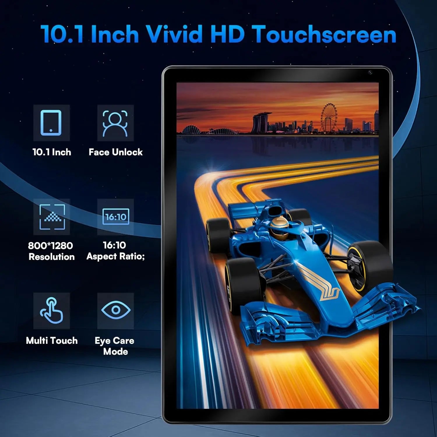 URAO C109L 10 Inch Tablets Android 15 A523 Octa Core Tablet 24GB+128GB 1 TB Expansion WiFi 6 5MP+8MP Camera Keyboard Mouse Set