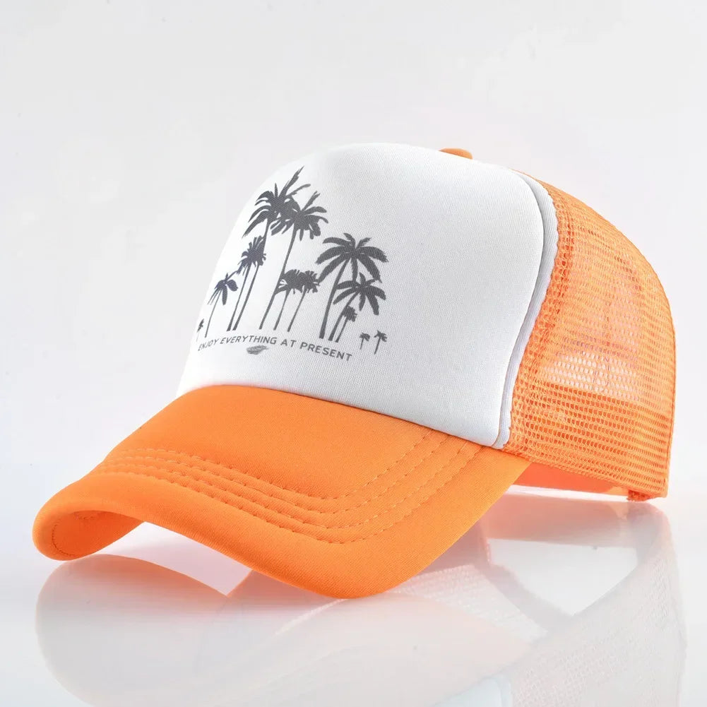 Embossed Triangle Mesh Baseball Caps Women Breathable Mesh Snapback Hats Red Black Casual Sport Hats Cap Unisex Men Fishing