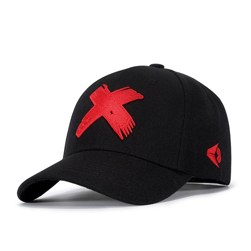 Baseball Cap Men Dad Hat Women Casual Embroidery X Caps Bend Visor Adjustable Cotton Male Bone Black Hat Bone Garros