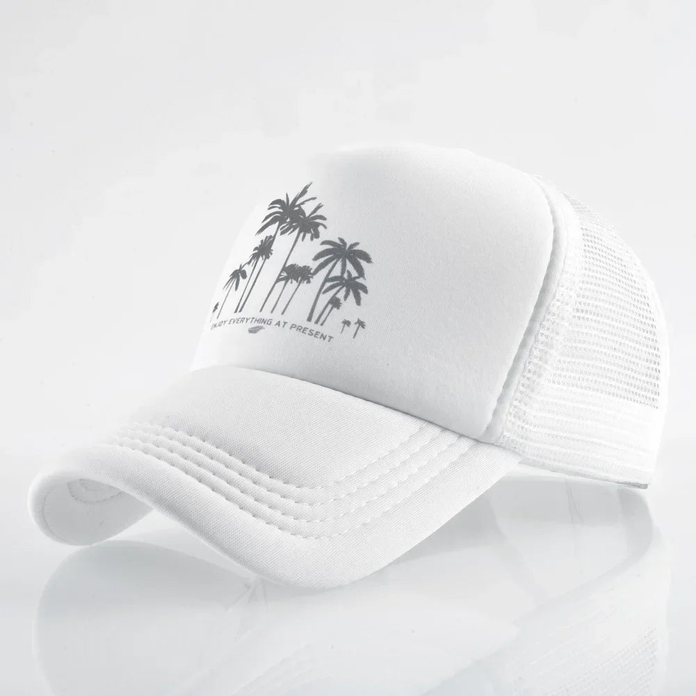 Embossed Triangle Mesh Baseball Caps Women Breathable Mesh Snapback Hats Red Black Casual Sport Hats Cap Unisex Men Fishing