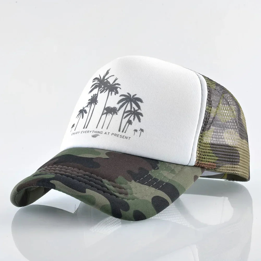 Embossed Triangle Mesh Baseball Caps Women Breathable Mesh Snapback Hats Red Black Casual Sport Hats Cap Unisex Men Fishing