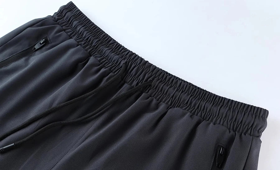 Men Tight Sport 2 In 1 Cropped Pants 2024 Summer Elastic Quick-dry Compression Workout Training Exercise Running Sports Shorts