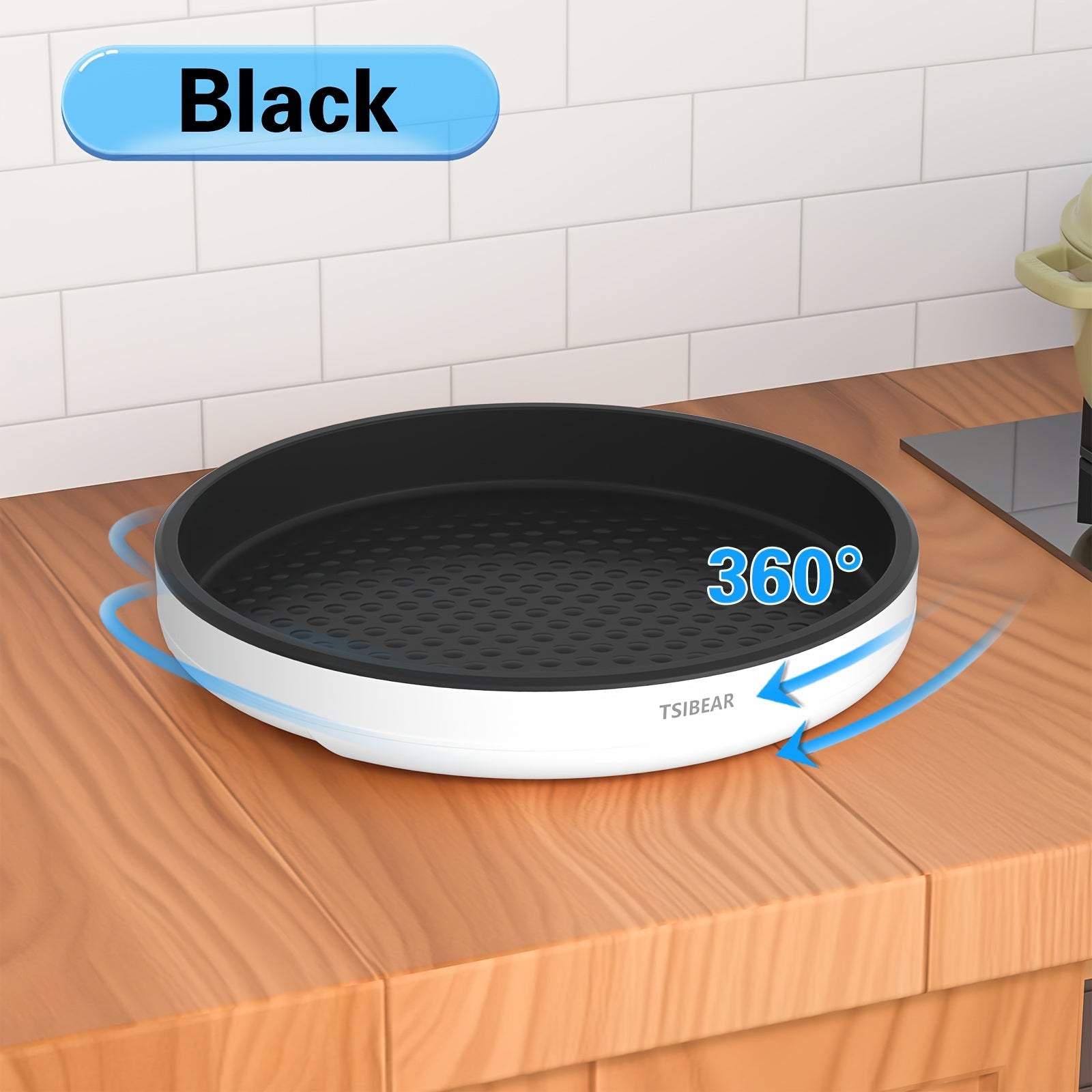 HomeSpin360™ – Bandeja Giratória Antiderrapante