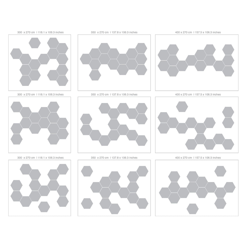3D Hexagon Wall Decor (Pack 15)-3